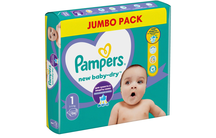 Pampers 1 94шт 10330 - фото 401