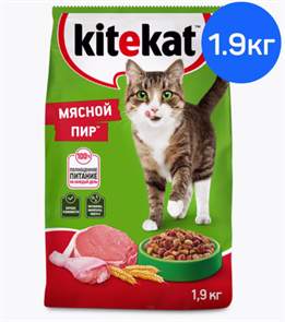 KiteKat Мясный пир 1.9кг 10053
