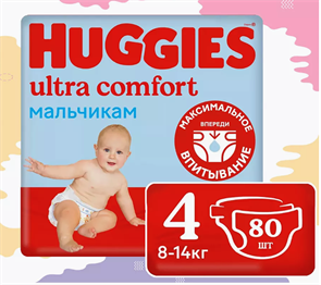 HUGGIES 4 80-шт 10346