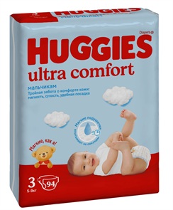 HUGGIES 3 94-шт 10348
